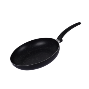 Cookline Pressed Aluminum Nonstick Fry Pan with Induction Bottom – 20cm, 24cm, 26cm, 28cm, 30cm – Black with White Dots