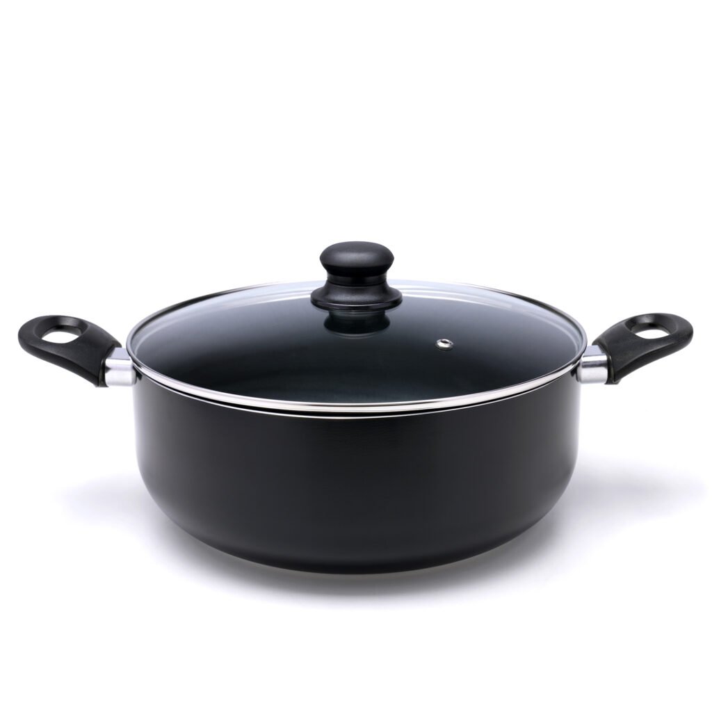 COOKLINE Non Stick 24 X 9.5Cm Black Induction Aluminum Casserole CL-1024PC